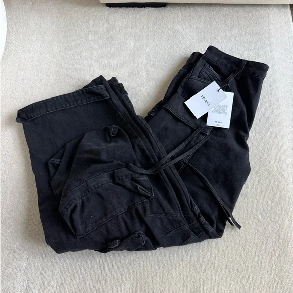 The Attico Fern Long Pants in Black - Picture 3 of 4